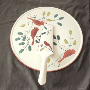 Gibson Cake or Pie Plate with Server.